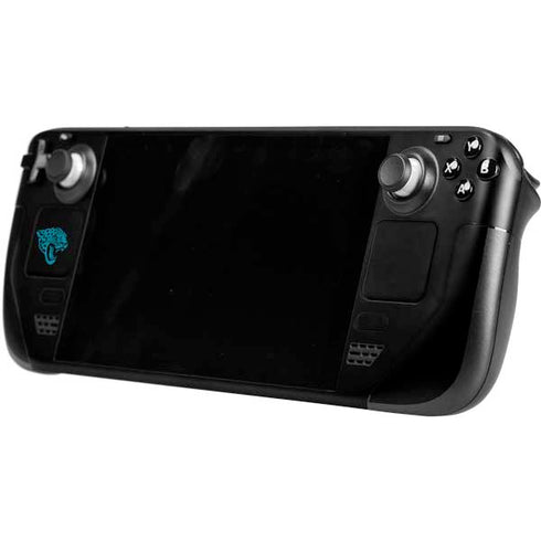 NFL Jacksonville Jaguars Black Performance Series Steam Deck Handheld Gaming Computer Skin